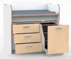 Tangara commode 125 cm met 3 laden 1